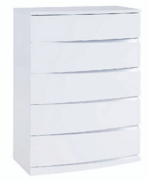 32" Exquisite White High Gloss Chest