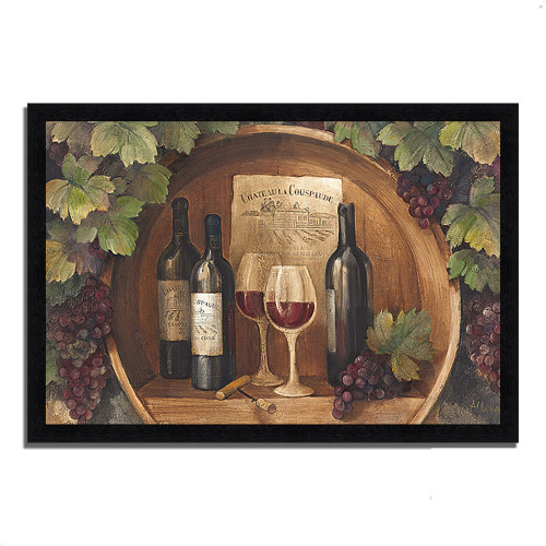 At The Winery 12 Black Picture Frame Print Wall Art