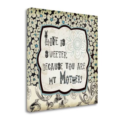 My Mother 2 Wrapped Canvas Print Living Room Wall Art