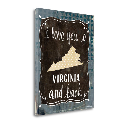 Virginia And Back Wrapped Canvas Print Living Room Wall Art