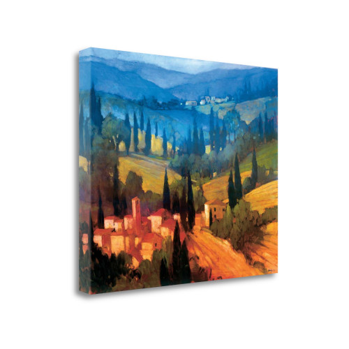 Tuscan Valley View 2 Wrapped Canvas Print Living Room Wall Art