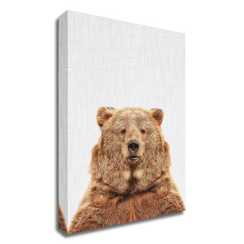 "Bear" Wrapped Canvas Print Wall Art