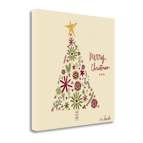 Christmas Tree 1 Wrapped Canvas Print Living Room Wall Art