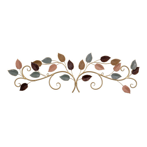 Multicolor Metal Leaves in a Bunch Over the Door Decor