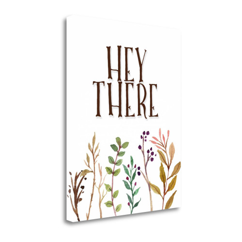 Hey There Wrapped Canvas Print Living Room Wall Art
