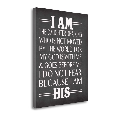 I Am His Daughter 2 Wrapped Canvas Print Living Room Wall Art