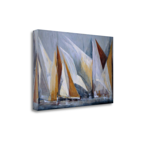 Ocean Regatta 2 Wrapped Canvas Print Wall Art