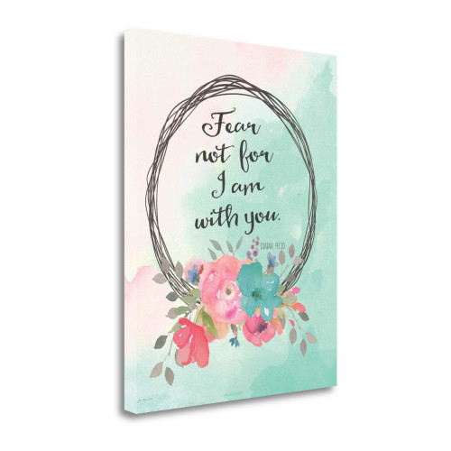 Fear Not Wrapped Canvas Print Living Room Wall Art