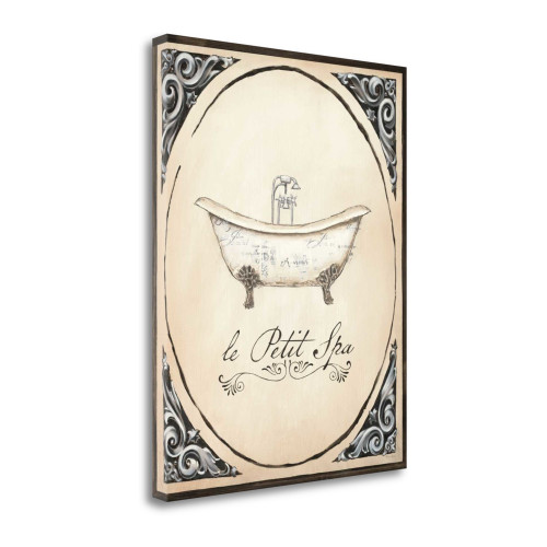 Le Petit Spa I Wrapped Canvas Print Living Room Wall Art
