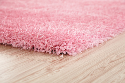 5' x 7' Pink Shag Hand Tufted Area Rug
