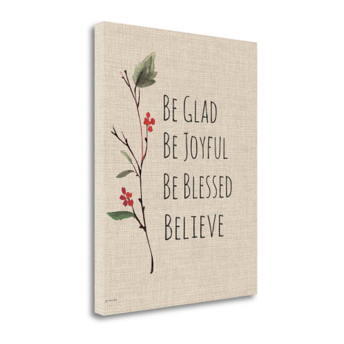 Believe 30 Wrapped Canvas Print Living Room Wall Art