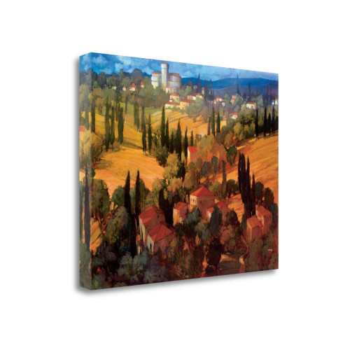 Tuscan Castle 3 Wrapped Canvas Print Living Room Wall Art