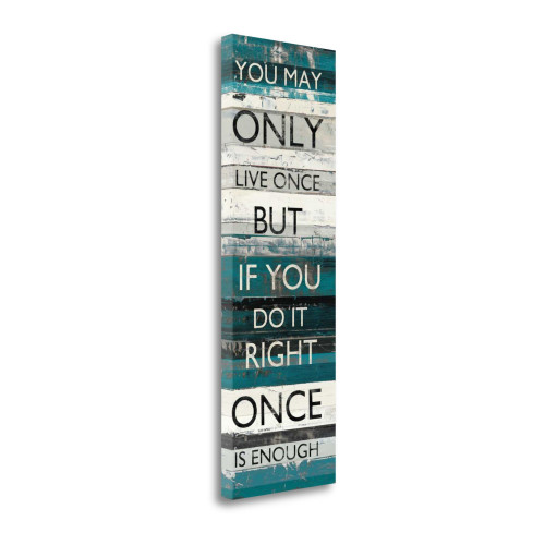 Blue Zephyr Quote I Wrapped Canvas Print Living Room Wall Art