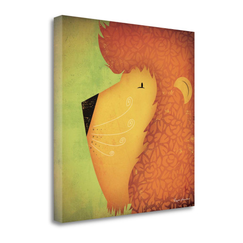Lion Wow 2 Wrapped Canvas Print Living Room Wall Art