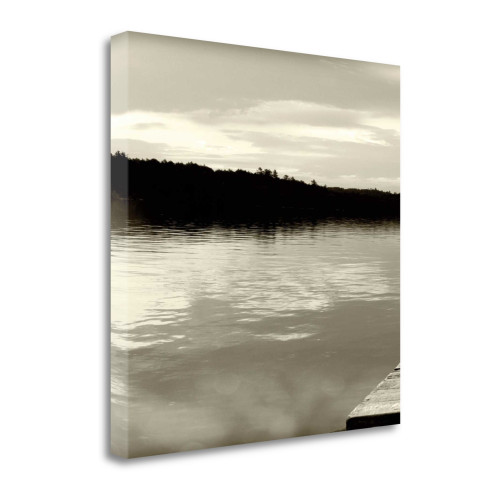 Twilight Dock II Wrapped Canvas Print Living Room Wall Art