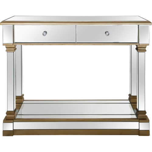 Gold Accent Console Table