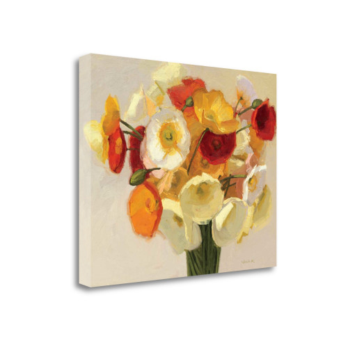 November Poppies 1 Wrapped Canvas Print Living Room Wall Art