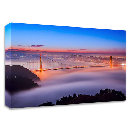 "Fog At The Gate" Wrapped Canvas Print Wall Art