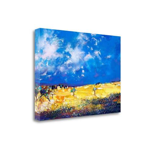 Canola Flowers 2 Wrapped Canvas Print Living Room Wall Art