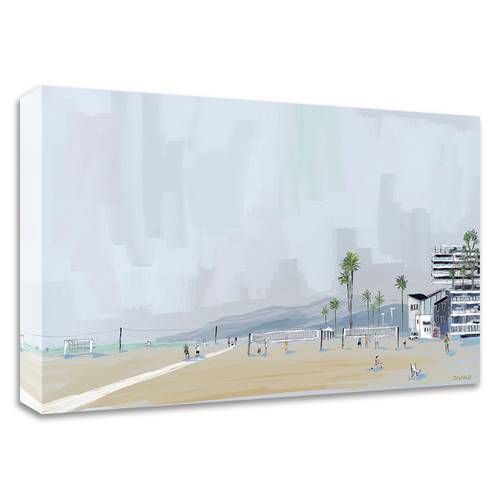 "Annenberg Beach House" Wrapped Canvas Print Wall Art