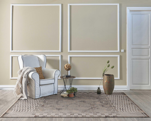 94" X 130" Natural Polyester Rug