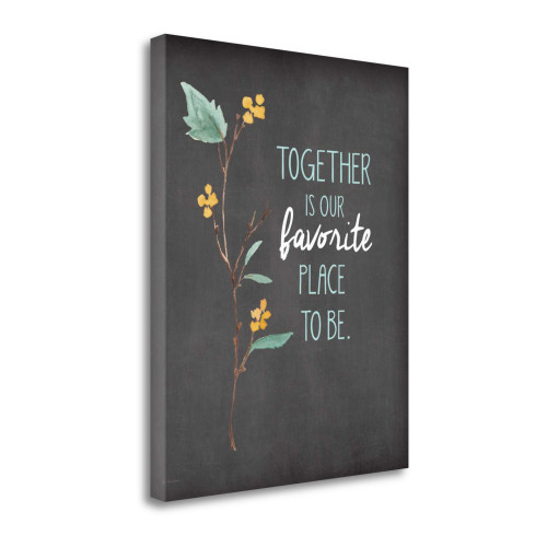 Together 6 Wrapped Canvas Print Living Room Wall Art