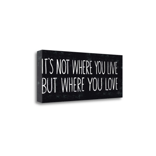 Its Where You Love 2 Wrapped Canvas Print Living Room Wall Art