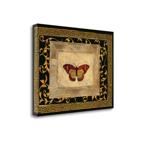 Winged Ornament II Wrapped Canvas Print Living Room Wall Art