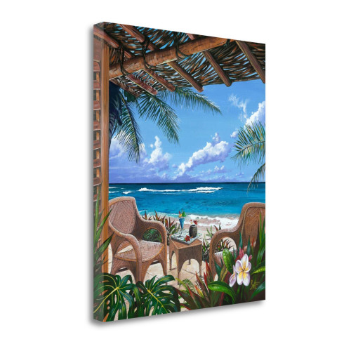 Paradise Porch 3 Wrapped Canvas Print Wall Art