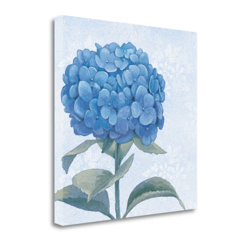 Blue Hydrangea Iii Wrapped Canvas Print Wall Art