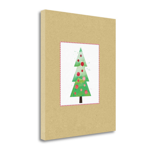 Tree On Kraft 4 Wrapped Canvas Print Living Room Wall Art