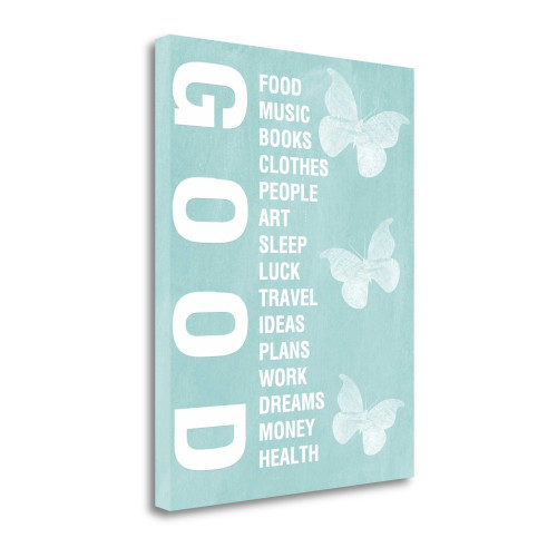 Good Things 2 Wrapped Canvas Print Living Room Wall Art