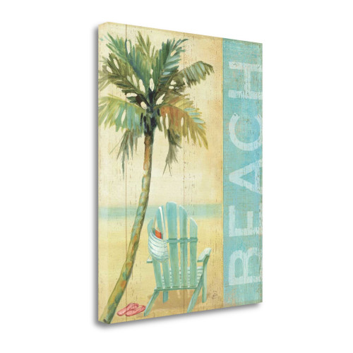 Ocean Beach I Wrapped Canvas Print Living Room Wall Art