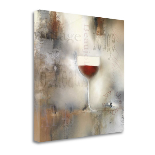 Sea Mist And The Egret 4 Wrapped Canvas Print Wall Art