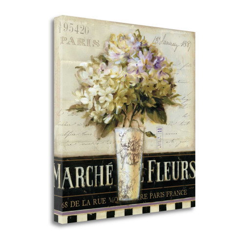 Marche De Fleurs 1 Wrapped Canvas Print Living Room Wall Art