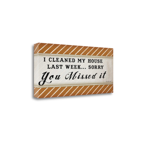 Clean House 1 Wrapped Canvas Print Living Room Wall Art