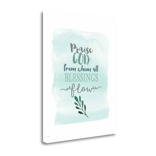 Praise God 2 Wrapped Canvas Print Living Room Wall Art