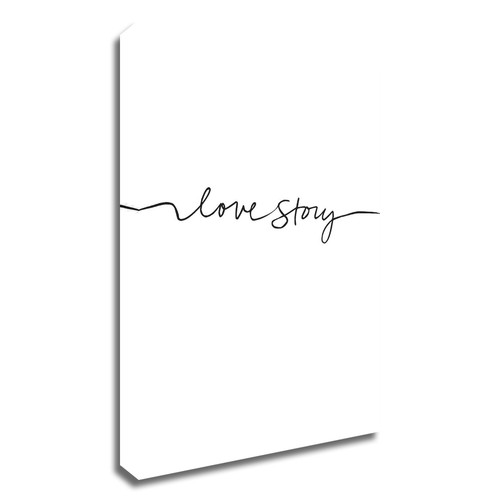 Love Story Wrapped Canvas Print Wall Art