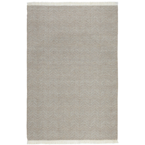 8' X 10' Blue Chevron Hand Woven Area Rug