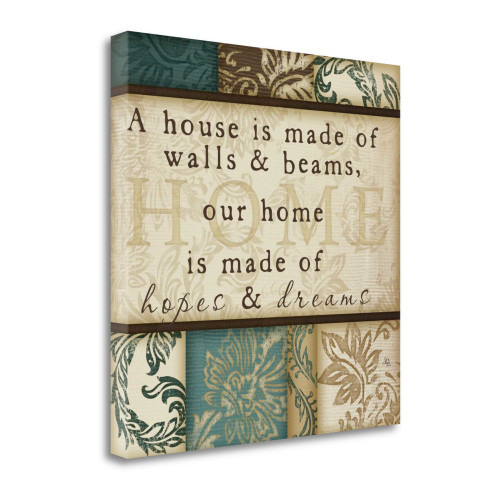 Home Is Made 2 Wrapped Canvas Print Living Room Wall Art