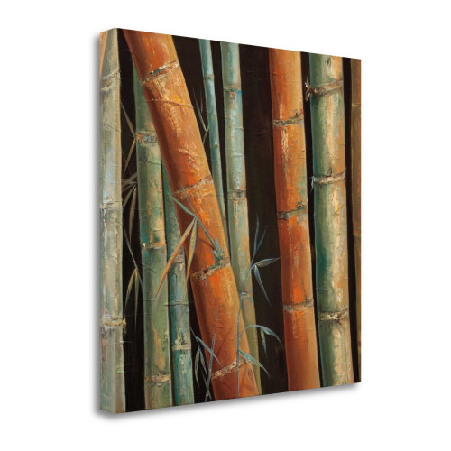 Caribbean Bamboo Ii Wrapped Canvas Print Wall Art