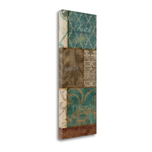 Faith Family Friends 4 Wrapped Canvas Print Living Room Wall Art