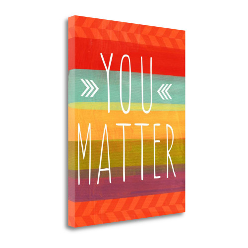You Matter 4 Wrapped Canvas Print Living Room Wall Art