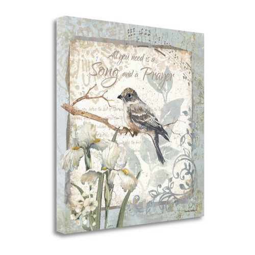 A Song And A Prayer Border 4 Wrapped Canvas Print Wall Art
