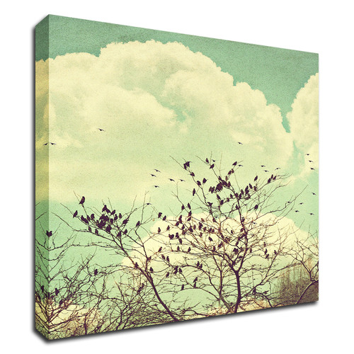 "Birds Of A Feather" Wrapped Canvas Print Wall Art