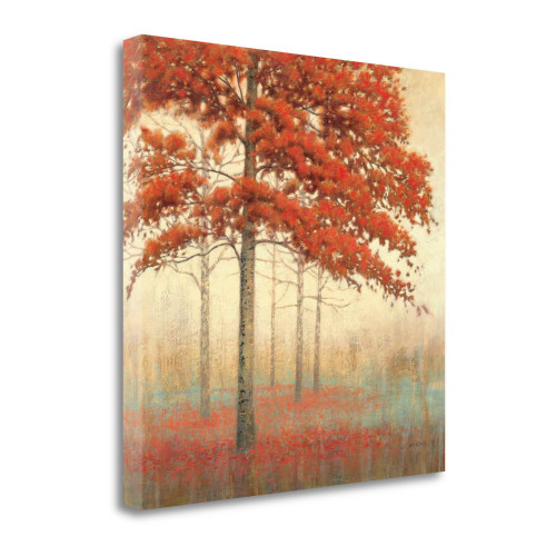 Autumn Trees II Wrapped Canvas Print Living Room Wall Art