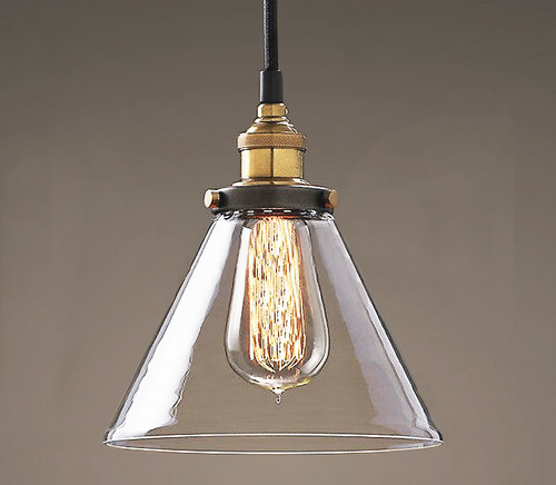 Leona 8-Inch Adjustable Cord Glass Edison Lamp