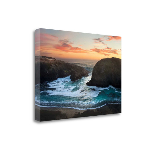 Coastal Glow 6 Wrapped Canvas Print Wall Art