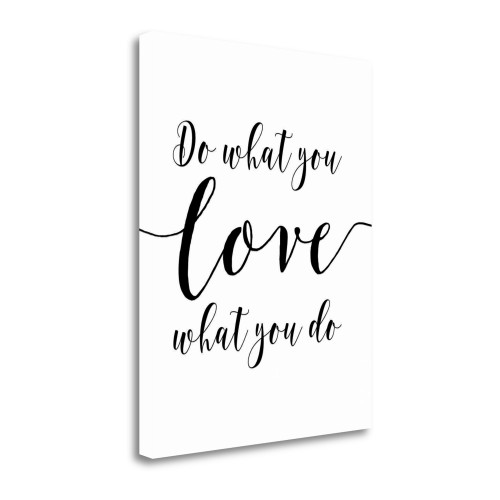 Do What You Love 3 Wrapped Canvas Print Living Room Wall Art
