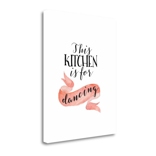 This Kitchen Is For Dancing 1 Wrapped Canvas Print Living Room Wall Art